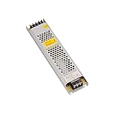 HEALBYBLE Transformator auf 12-Volt-Netzteil Universal-Beleuchtungstransformatoren 12 V 24 V 60 W 100 W 150 W 200 W 300 W 400 W LED-Treiber, Stabile Stromversorgung(60W,12V)