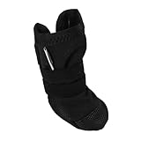 iplusmile Fußabdeckung für Haustiere Pfotenabdeckungen für Katzen Hundestiefel Pfotenschutz Regenstiefel für Hunde Regenstiefel für kleine Hunde Polyester Black