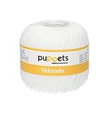 Puppets 4574016-07001 Häkelgarne, 100% Baumwolle, 7001, Stärke 16, 50g, 50 Gram