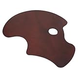 Healeved Holz Farbmischpalette 30x40cm mit Daumenloch Ergonomisch Geformt Versiegelt Schimmelresistent Malpalette für Ölgemälde Acrylfarben Aquarell Künstlerzubehör