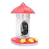 Denash Bird Feeder Camera Smart AI IP65 Waterdes 2,4 G WLAN für Outdoor Vogelbeobachtung Echtzeit -Benachrichtigungen Material: ABS, Elektronik