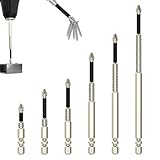 6 Stück Schraubendreher Bit, Magnet Bit Verlängerungs Set, Bitsatz Lang, Bitverlängerungen 5/6.5/7.5/10/12/15 cm, Bitsatz für Akkuschrauber