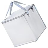 PRETYZOOM Wiederverwendbare Aluminium Isoliertasche Warmhaltebox Für Lebensmittel Camping Picknick Zusammenklappbar Mit Reißverschluss