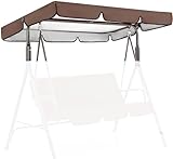 GLJDMBD Ersatzbezug für Hollywoodschaukel für Terrasse, Garten, Outdoor-Schaukel – strapazierfähiges, wetterbeständiges Gewebe, einfach zu installierende Überdachung für verbesserten Outdoor-Komfort