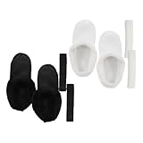 COLLBATH Winter Fleece Clog Einlagen Waschbare üsch Schuhsohlen Bequeme Abnehmbare Ersatzsohlen Für Warme Hausschuhe Und Pantoletten Größe 38 39 Und