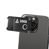 Lgowithu Handy Mikroskop, 200x USB Mikroskopen mit LED, Mini-Mikroskop für Smartphone Kamera, HD Digital Mikroskope mit CPL für Explore Micworld Digitales, Kompatibel mit iPhone und Android-Handy
