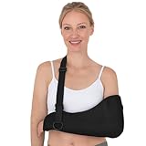 Armschlinge Schulter Rechts und Links, Verstellbare Armschlinge für Armstütze, Einstellbar Schulterbandage mit Atmungsaktivem Mesh, für Gebrochenes Handgelenk, Ellenbogen, Arm, Ausgerenkte Schulter