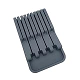 IMIKEYA Küchenmesserhalter Slot-Organizer Besteck Organizer Reinigung Lagerbehälter messerblock messer block Halter zur Aufbewahrung von Schneidwerkzeugen halter für küchenmesser pp Grey