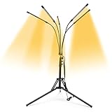 Anbauleuchten für Indoor Pflanzen mit Ständer Full Spectrum LED Pflanze Anbaulampe Zeitsteuerung mit drei verschiedenen Beleuchtungsmodi USB-Anschluss