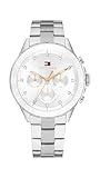 Tommy Hilfiger Multi Zifferblatt Quarz Uhr für Damen mit Silbernes Edelstahlarmband - 1782707
