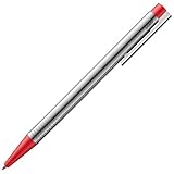 Lamy logo matt red Kugelschreiber - zeitloser Kuli in einem eleganten & robusten Gehäuse aus Edelstahl – inkl. Großraummine M 16 in Strichbreite M in rot