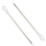 2 Stück Mini Schneebesen Edelstahl - rührbesen Kleine Rührbesen für Sahne, Eier & Teig - Schneebesen Klein mit Griff, Rühren Von Teig Ideal für Milchaufschäumer, Quirl und Küchenbesen