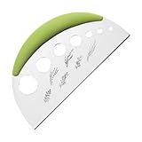 F Fityle Kräuter -Stripper 7 Loch Kräuterschneider 2 in 1 Kräuterhacker, Kräuterschäler, Schnellblatt Stripping für Koriander Kale Collard Greens, GrÜn