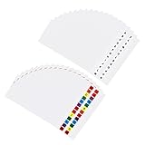 Lurrose 1 Satz Alphabet Registeraufkleber Registerreiter Beschreibbare Seitenbuchreiter Zum Kommentieren Registerreiter Farbige Selbstklebende Trennreiter Notizbuchaufkleber 40 Blatt