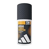 adidas Power Booster Anti-Transpirant Deo Roll-On für ihn, 72 Stunden trockene Frische, aromatisch-holziger Duft, 50 ml