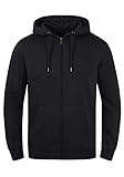 !Solid SDBerti Zip-Hood Herren Sweatjacke Kapuzenjacke Hoodie mit Kapuze Reißverschluss Kängurutasche Baumwollmischung Regular fit, Größe:L, Farbe:Black (9000)