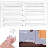 Abeillo 20 Stück Möbelstoßstangen Selbstklebend Elastikpuffer Transparent Gummipuffer Schutzpuffer Möbelpuffer Gummifüße Türpuffer für Türen Schränke Möbel Schubladen