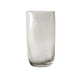 Schreibtischdekoration Glasvase Moderne handgemachte Kunst Dekorative Blumenvase 11,8 Zoll große transparente Dekorvasen Wohnzimmer Schlafzimmer Esstisch Ornament