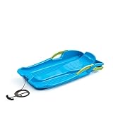 Schlitten aus Kunststoff, blau, mit Bremsen – Modell Hornet