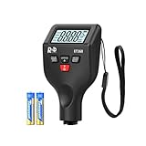 Lackmessgerät Auto RDINSCOS Schichtdickenmessgerät Autolack Lackdickenmessgerät für Auto Car Karosserie 0-1500μm LCD Display Für Eisen Aluminium und Zinkdetektion