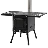 Outdoor-Küchenofen,Klappbarer Outdoor-Camping-Kamin,raketenofen,Zusammenklappbar,Durchschnittliche Kochzeit 5 Minuten für Camping Picknick,sondern auch zum Heizen verwendet Werden