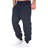 Minying Cargohose, Herren, Slim, große Größe, Sporthose, Bootcut-Hose, Jogging, Casual, Workout, Arbeitshose, Streetwear mit großen Seitentaschen, 2-Marineblau, XL