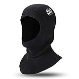 QKURT Schnorchelhut 3 mm Neopren-Tauchhaube, mit Flow Vent zum Entfernen von Lufteinschlüssen, Unisex-Surfing-Segelkappe Neoprenanzüge zum Schnorcheln Scuba, und andere Wassersportarten