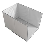 FUTUREORYY Katzentoiletten Spritzschutz Faltbar 62x43cm mit Offenem Deckel Dreiseitiger Urinschutz für Katzenreise und Wohnungsschutz