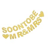 TOBBOMEY Party Wimpelkette Glitzergirlande Hochzeitsbanner Gelb aus Handarbeit Innendekoration für Hochzeit Party und Festdekoration