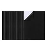 DAAIZIII 10 Stück 210 * 300 * 3mm Moosgummi Schwarz,Moosgummi Selbstklebend,Schaumstoff,Schaumstoff Selbstklebend,Selbstklebende Schaumstoffplatte,Eva Mit Kleberücken Für Möbel,Bastelarbeiten