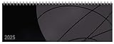 Tischkalender quer Professional Colourlux 2025 schwarz: 1 Woche auf 2 Seiten; Bürokalender; Tischquerkalender im Format: 29,8 x 10,5 cm