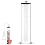 BDSMJOY Accessoires für Penispumpen, Transparentes Rundrohr mit Skala für Potenzsteigerung Penisverlängerung Erektion Impotenzhilfe Penisvergrößerung Vakuumpumpe (Typ D)