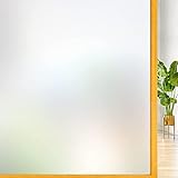 Cinbee Fensterfolie Selbsthaftend Blickdicht, Milchglasfolie 100x200 cm, Sichtschutzfolie Fenster Selbstklebend, Milchfolie Sichtschutz Bad