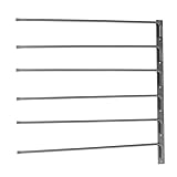 DMLENGOIN Hochleistungseisen schwingen Satteldecke Rack Wandhalterung 6 Haken ebadhalter 180 Grad Schwingen aus