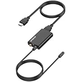 AUTOUTLET HDMI ARC Audio Extraktor, 192kHz HDMI Audio Splitter ARC auf Optisch Koaxial Stereo Audio Ausgang, ARC Adapter mit 1M Optisches Kabel, für Verstärker Soundbar Heimkinosystem usw