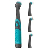 Beldray LA082718EU7 Deep Clean elektrische Reinigungsbürste, wasserdicht Scheuerbürste, Oszillierendes Reinigungswerkzeug, 4 Rotierender austauschbare Bürstenköpfe, für Badezimmer, Küche und auto