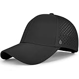 AOPREL Baseball Cap Herren Damen, Wasserdicht Basecap, Atmungsaktivem UV-Schutz Baseball Kappe für Outdoor-Aktivitäten, Golf, Tennis (DE/NL/SE/PL, Alphanumerisch, Einheitsgröße, Schwarz)