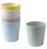IKEA Kalas Baby/Kleinkind Kunststoff Trinkbecher, verschiedene Pastellfarben, 6 Stück, BPA-frei