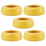 Babyflaschen Schraubenlänge - Ersatz Nippelringe | Flaschen Schraubkappen Set | Leckdichte Verschlussringe | 5er-Pack Babyflaschen Zubehör Für Glasflaschen, Sichere Und Langlebige Schraubringe