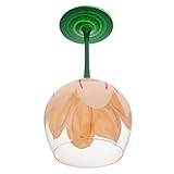 ULTECHNOVO Handgemalte Glasweingläser mit Bulbösem Design Einzigartige Farbenfrohe Trinkgefäße für Hochzeiten Partys und Besondere Anlässe für Wein Weißwein und Whiskey