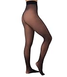 Nur Die Warm & Transparent 50 DEN gefütterte Fein-Strumpfhose beige durchscheinend Komfortbund blickdicht Damen