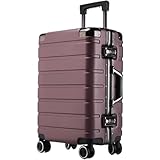 HJDQMDHA Still Hartschalenkoffer mit Spinnerrädern, Handgepäck, integriertes Codeschloss, großer Stauraum, tragbarer Reisetrolley Glatt