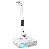 Duronic PB06XL Beamer Halterung | Projektor Deckenhalterung | Universal Wandhalterung | Halterung für Video-Projektor | drehbar und schwenkbar | Heimkino | Traglast bis zu 13,6 kg | 360° Rotation