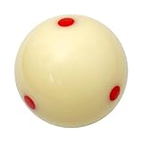 POFET 57.2mm Dot-Spot Poolball Billardtrainingsball für Kinder und Erwachsene Billardkugeln, Spielball Poolbillard Billardkugel, Standard Billardtisch Billardtisch Billard Training Queue Bälle(weiß)