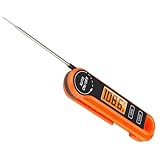 VALICLUD Digital Bbq Fleischthermometer mit Schnellem Sekunden Fühler Präzise Temperaturanzeige für Grill Küche und Barbecue Geeignet für Rind Schwein Geflügel und Fisch