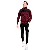Givova Herren Visa Trainingsanzug, Mehrfarbig (granat/schwarz), L