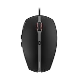 CHERRY GENTIX 4K, Kabelgebundene Maus, Ideal für Nutzung mit Ultra-HD Monitoren, 6 Tasten, bis zu 3600 dpi, Symmetrisches Design, 1,8 m langes Kabel, Schwarz