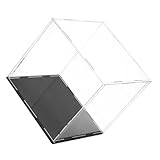 PEPLAYTAL Transparente Acryl Vitrine Staubdichte Aufbewahrungsbox für Fußball Basketball Figuren Sammelfiguren mit Abnehmbarem Deckel Kleine Acryl Aufbewahrungsbox für Sammlerstücke
