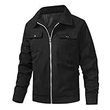 FASLOLSDP Strickjacke Herren Dünn Cordjacke Warme Langarm Übergangsjacke Winter Cargo Jacke Trachtenjanker Cardigan Leichte Jacket Men Trachtenjacke Ohne Kapuze Freizeitjacke Sportjacke