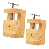 HOMSFOU 2 Stück Teiliges Holzschnitzwerkzeug mit Verstellbaren Flachzwingen Ergonomische Holzspanner für Siegelgravur Stein Holzschnitzerei Stabiles Werkbankzubehör für Künstler und